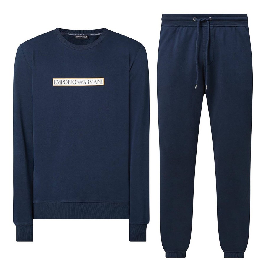 Men ARMANI Nightwear & Loungewear | Logo Loungewear Set ⋆ Kindhomeware